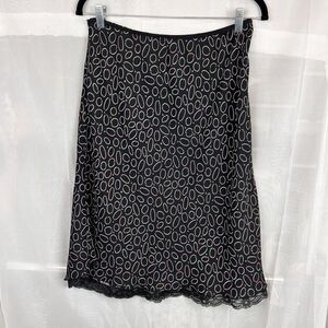 vintage y2k reversible midi skirt lace trim whimsygoth sz Md funky versatile